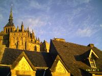 Mont St. Michel in der Morgensonne